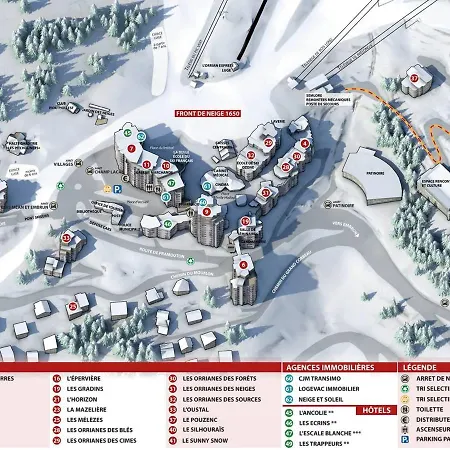 Apartment Spacieux Au Centre Des Orres 1650, 3 Chambres, Pour 6/8 Personnes - Fr-1-322-521 *